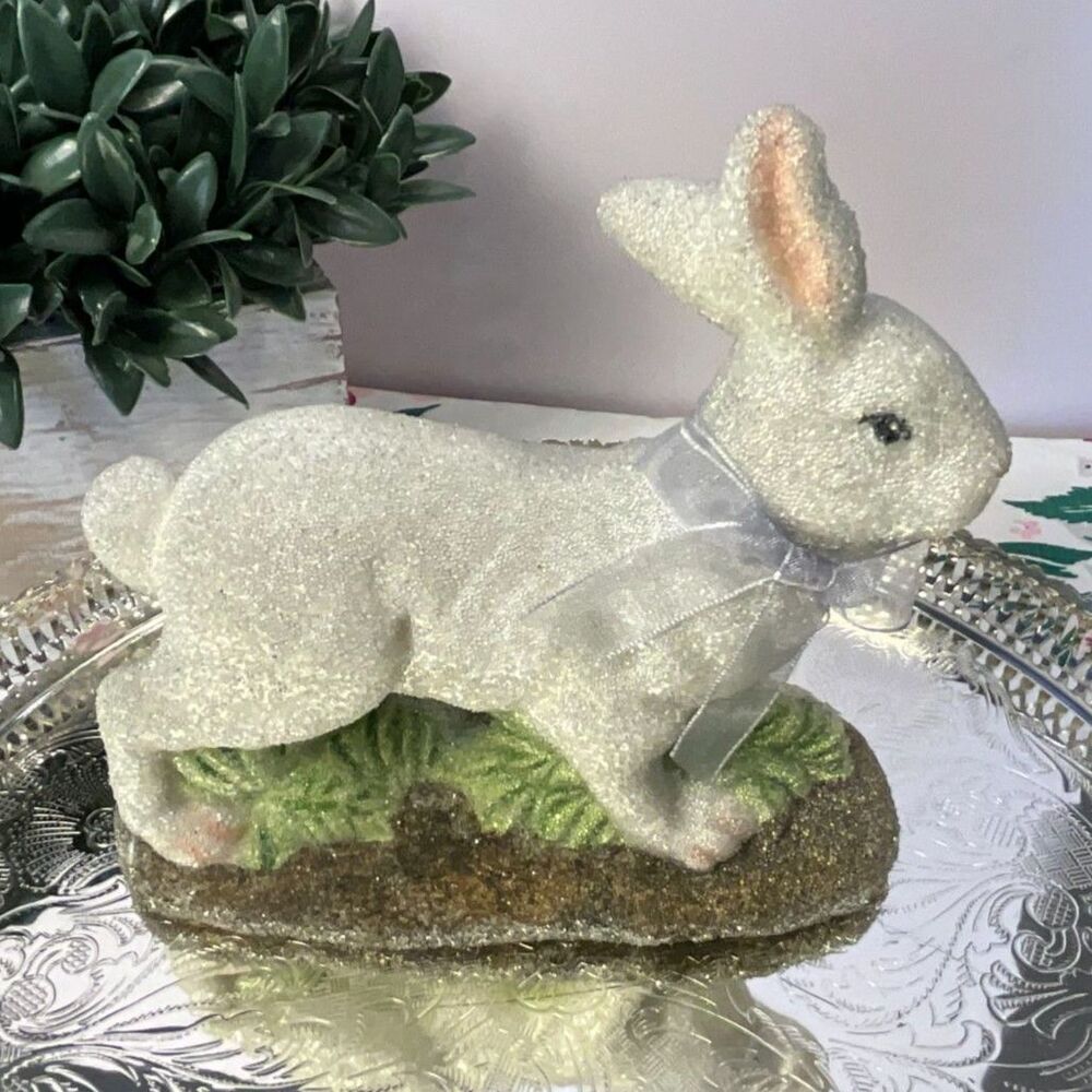 Midwest Cannon Falls Sugared Easter Bunny Rabbits set of 2 - Picture 5 of 7